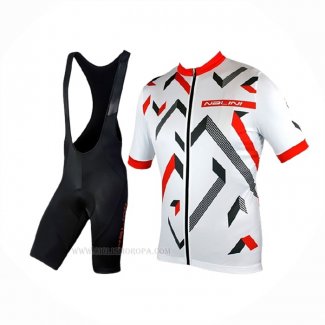 2019 Ropa Ciclismo Nalini Descesa 2.0 Blanco Rojo Mangas Corta Y Culotte Corto