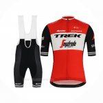 2019 Ropa Ciclismo Trek Segafredo Rojo Blanco Mangas Corta y Culotte Corto
