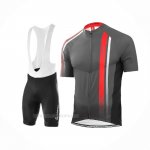 2020 Ropa Ciclismo Loffler Negro Blanco Rojo Mangas Corta y Culotte Corto