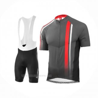 2020 Ropa Ciclismo Loffler Negro Blanco Rojo Mangas Corta y Culotte Corto