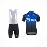 2020 Ropa Ciclismo Ntt Pro Cycling Azul Negro Mangas Corta y Culotte Corto