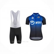 2020 Ropa Ciclismo Ntt Pro Cycling Azul Negro Mangas Corta y Culotte Corto
