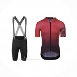 2021 Ropa Ciclismo Assos Profundo Rojo Mangas Corta y Culotte Corto