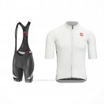 2021 Ropa Ciclismo Castelli Blanco Mangas Corta y Culotte Corto