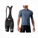 2021 Ropa Ciclismo Giro d'Italia Gris Mangas Corta y Culotte Corto
