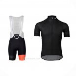 2021 Ropa Ciclismo POC Negro Mangas Corta y Culotte Corto