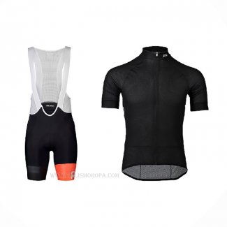 2021 Ropa Ciclismo POC Negro Mangas Corta y Culotte Corto