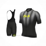 2022 Ropa Ciclismo ALE Negro Blanco Mangas Corta y Culotte Corto