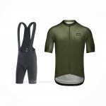 2022 Ropa Ciclismo Gore Verde Mangas Corta y Culotte Corto