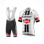 2016 Ropa Ciclismo Giant Alpecin Blanco Rojo Mangas Corta y Culotte Corto