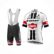 2016 Ropa Ciclismo Giant Alpecin Blanco Rojo Mangas Corta y Culotte Corto