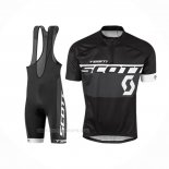 2016 Ropa Ciclismo Scott Blanco Negro Mangas Corta Y Culotte Corto