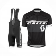 2016 Ropa Ciclismo Scott Blanco Negro Mangas Corta Y Culotte Corto