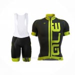 2017 Ropa Ciclismo ALE Negro Verde Mangas Corta y Culotte Corto