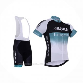 2017 Ropa Ciclismo Bora Profundo Blanco Mangas Corta y Culotte Corto