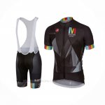 2017 Ropa Ciclismo Castelli Maratona Negro Mangas Corta y Culotte Corto