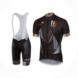 2017 Ropa Ciclismo Castelli Maratona Negro Mangas Corta y Culotte Corto