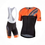2017 Ropa Ciclismo Nalini Roma Negro Naranja Mangas Corta Y Culotte Corto