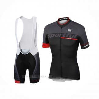 2017 Ropa Ciclismo Sportful Sc Negro Mangas Corta y Culotte Corto