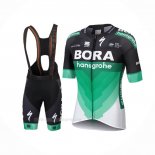 2018 Ropa Ciclismo Bora Verde Mangas Corta y Culotte Corto
