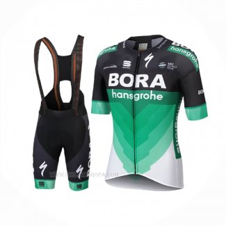 2018 Ropa Ciclismo Bora Verde Mangas Corta y Culotte Corto