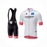 2018 Ropa Ciclismo Giro d'Italia Blanco Mangas Corta y Culotte Corto