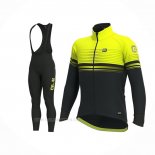 2019 Ropa Ciclismo ALE Slide Amarillo Negro Mangas Largas y Culotte Lunga