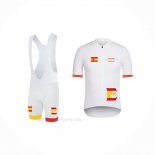 2019 Ropa Ciclismo Vuelta Espana Blanco Mangas Corta y Culotte Corto
