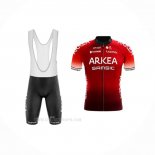 2020 Ropa Ciclismo Arkea Samsic Rojo Negro Mangas Corta Y Culotte Corto