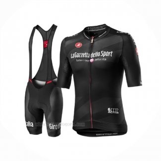 2020 Ropa Ciclismo Giro d'Italia Negro Mangas Corta y Culotte Corto(2)