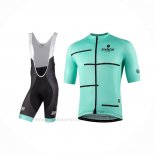 2021 Ropa Ciclismo Bianchi Luz Verde Mangas Corta y Culotte Corto(2)