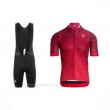 2021 Ropa Ciclismo Castelli Profundo Rojo Mangas Corta y Culotte Corto