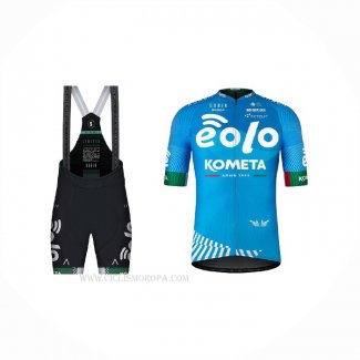 2021 Ropa Ciclismo Eolo Kometa Azul Mangas Corta y Culotte Corto