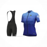 2021 Ropa Ciclismo Mujer ALE Azur Mangas Corta y Culotte Corto