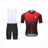 2021 Ropa Ciclismo Steep Rojo Mangas Corta y Culotte Corto