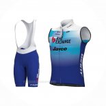 2022 Chalecos Cortavientos Bike Exchange Azul Mangas Corta y Culotte Corto
