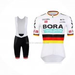 2022 Ropa Ciclismo Bora-hansgrone Negro Rojo Amarillo Mangas Cortas y Culotte Corto
