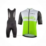 2022 Ropa Ciclismo Nalini Verde Negro Mangas Corta Y Culotte Corto