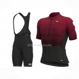 2023 Ropa Ciclismo ALE Rojo Mangas Cortas y Culotte Corto