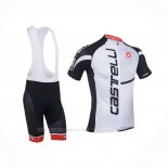 2013 Ropa Ciclismo Castelli Negro Blanco Mangas Corta y Culotte Corto