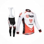 2013 Ropa Ciclismo Trek Naranja Blanco Mangas Largas y Culotte Lunga