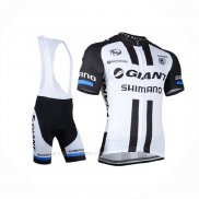 2014 Ropa Ciclismo Giant Shimano Negro Blanco Mangas Corta y Culotte Corto