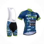 2015 Ropa Ciclismo Tinkoff Saxo Bank Azur Azul Mangas Corta y Culotte Corto
