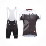 2016 Ropa Ciclismo Castelli Cervelo Blanco Gris Mangas Corta y Culotte Corto