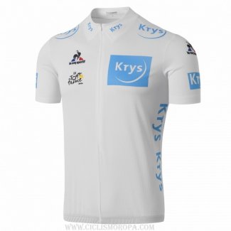 2016 Ropa Ciclismo Tour De France Blanco Mangas Corta y Culotte Corto