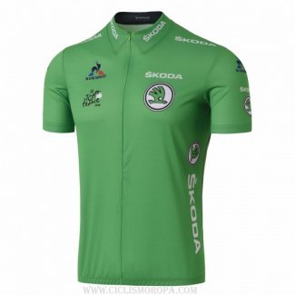 2016 Ropa Ciclismo Tour De France Verde Mangas Corta y Culotte Corto