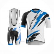 2016 Ropa Ciclismo Trek Bontrager Azul Blanco Mangas Corta y Culotte Corto