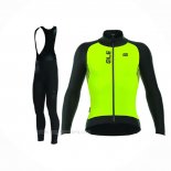 2017 Ropa Ciclismo ALE Nordik Amarillo Mangas Largas y Culotte Lunga