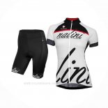 2017 Ropa Ciclismo Mujer Nalini Blanco Mangas Corta y Culotte Corto
