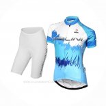 2017 Ropa Ciclismo Mujer Nalini Sfiziosa Azur Mangas Corta y Culotte Corto
